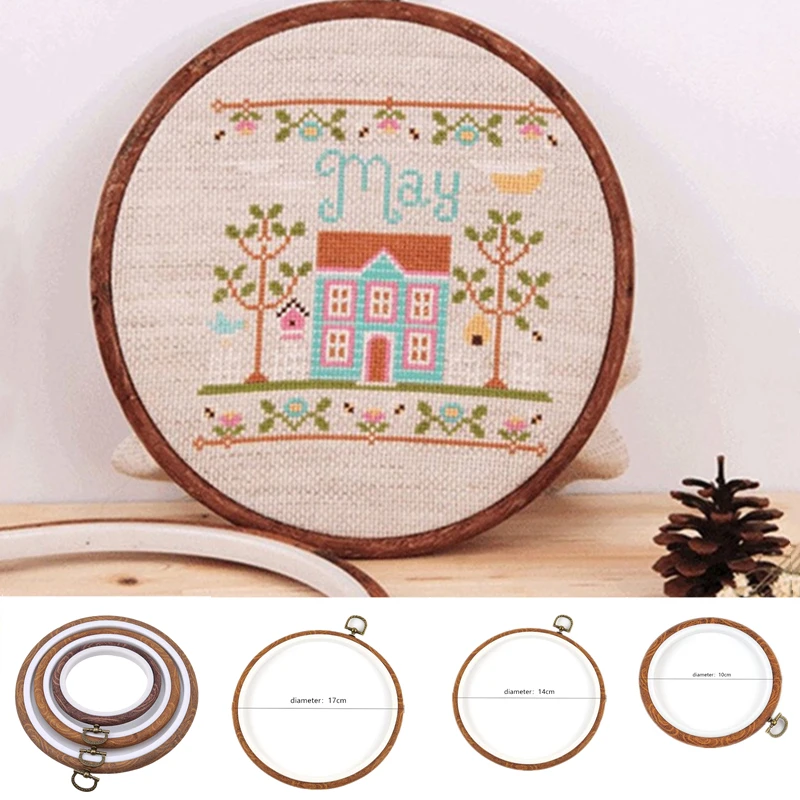 15 Pcs 3 Inch Round Embroidery Hoops Circle Rubber Hoops Ring Cross Stitch  for Art Craft Sewing Hanging Decoration - AliExpress