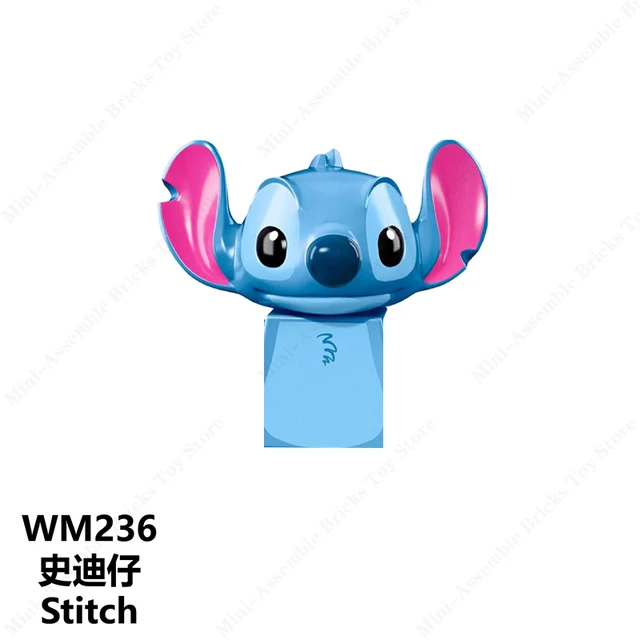Disney Mini Action Toys Figures Building Blocks Cartoon Toy Story Mickey Mouse Winnie The Pooh Frozen Stitch Donald Duck Bricks 236