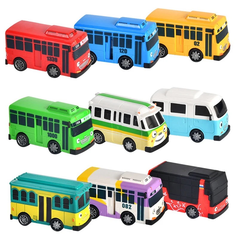 

9PCS Mini Bus Toy Car Pull Back Toy Cars Model Car For Kid's Boys Friends And Children, Birthday Party Gift