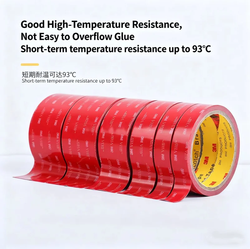 Ultra-Durable Double-Sided Adhesive Tape - Extra Strength, 3M Length, 0.4mm Thickness