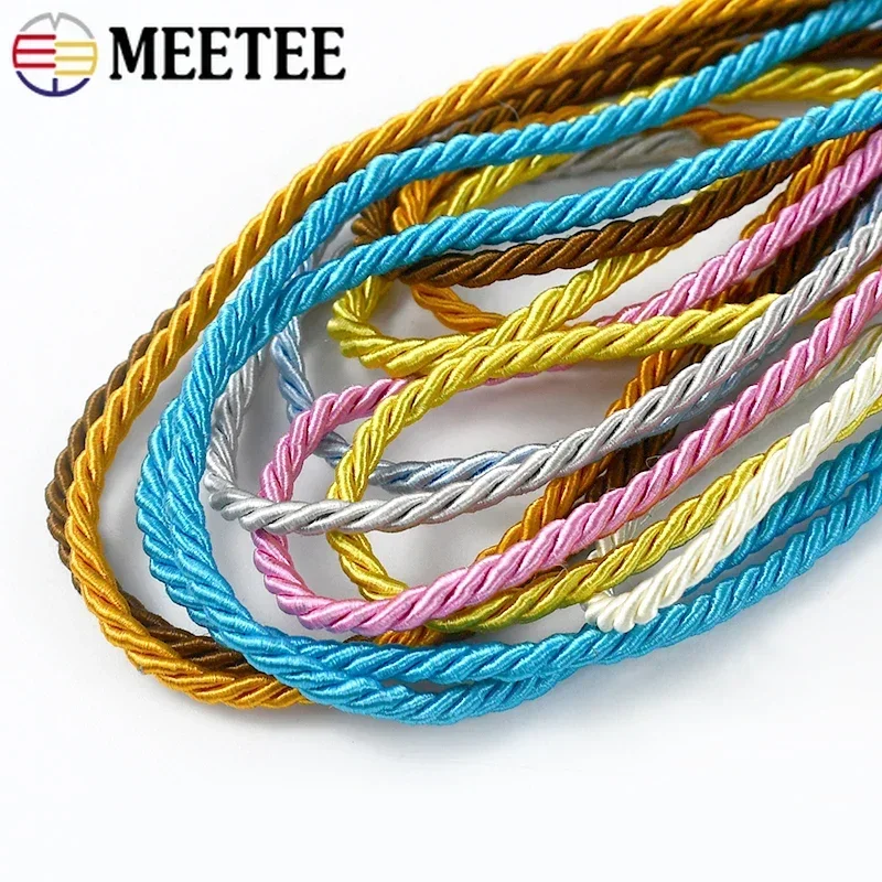 Premium 3mm Twisted Braided Cord for Gift Packaging and DIY Crafts