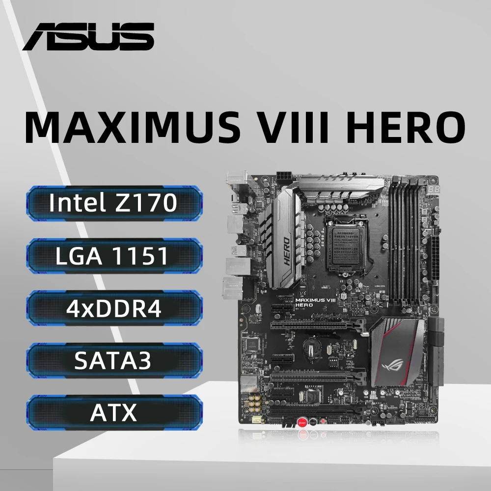ASUS MAXIMUS VIII HERO Motherboard LGA 1151 Intel Z170 Support