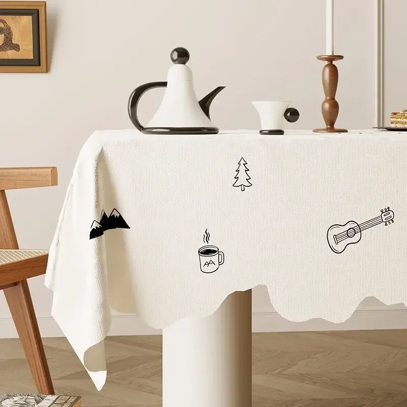 23-5Non Washable Waterproof Heat-resistant Dining Table Mat Luxurious High-end Feel Featuring Shaped Coffee Table 6