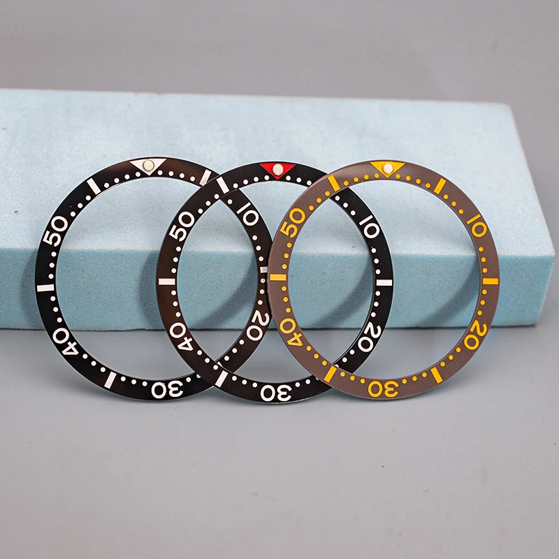 Mod 38Mm * 31.6Mm Numero Ceramic Watch Bezel Insert Rings Adatto A Seiko Skx007 Skx009 Srpd Orologio Da Uomo Per Parti Di Riparazione Della Cassa Dell