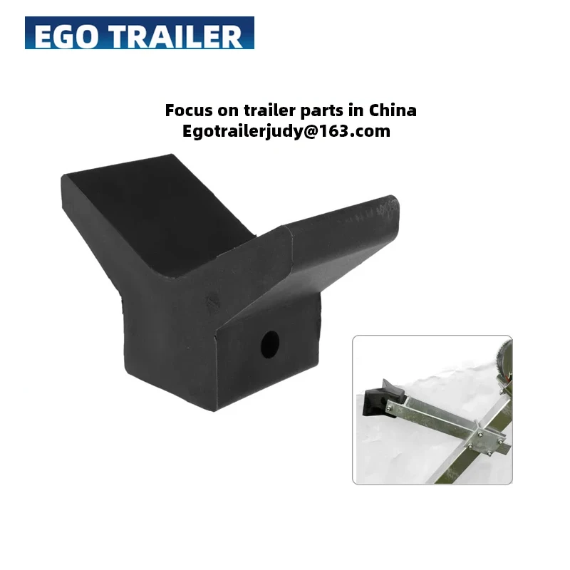 EgoTrailer Black Rubber Boat Trailer Bow Stop V Block Roller RV Parts Camper Caravan Accessories цена и фото