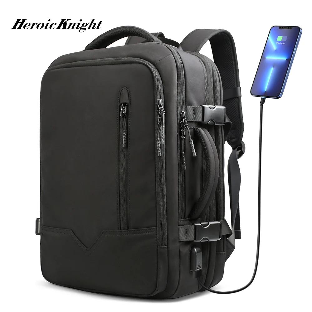 Heroic Knight Travel Backpack Large Capacity Men Multifunction Laptop Bag Casual Outdoor Camping Backpack Luxury Women Backpack