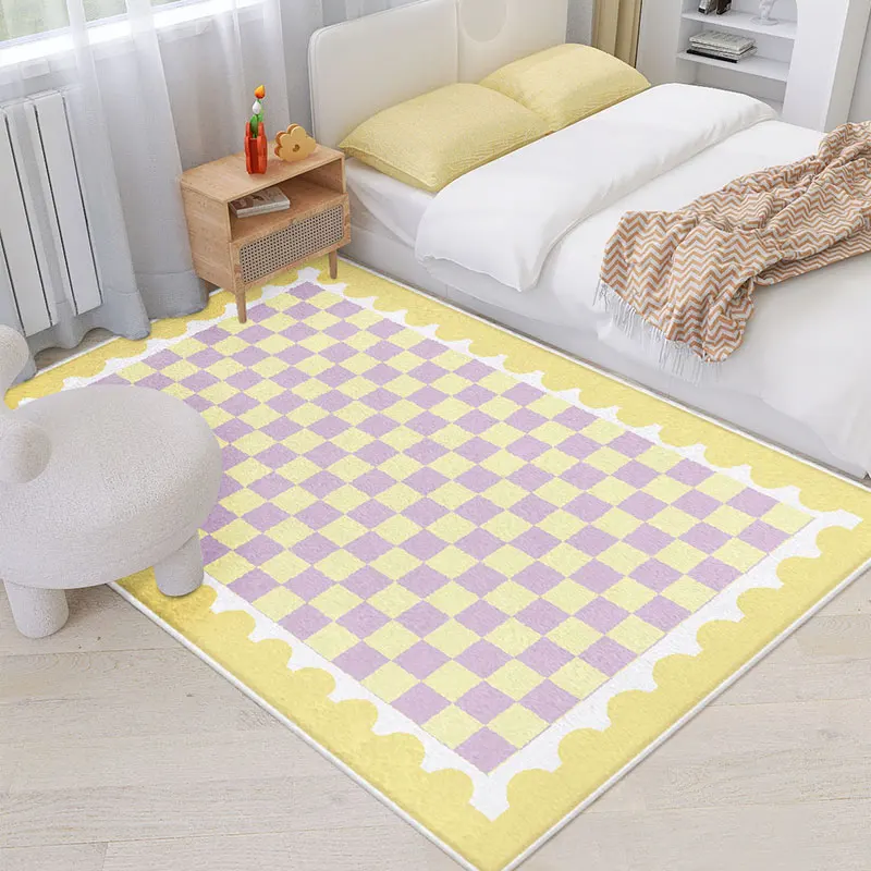 

Living Room Carpet IG Modern Minimalism Large Area Home Decoration Comfortable and Breathable Hairy Bedroom Rug Anti Slip Mat