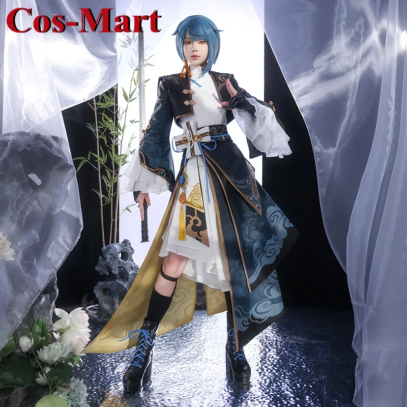 

Cos-Mart Hot Game Genshin Impact Xingqiu Cosplay Costume Fine Rain Skin Ancient Style Uniform Activity Party Role Play Clothing