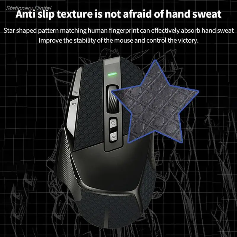 Mouse Grip Tape Skate Sticker for G502X G502X PULS Non Slip Skin Suck Sweat For G502X LIGHTSPEED Wireless Mouse