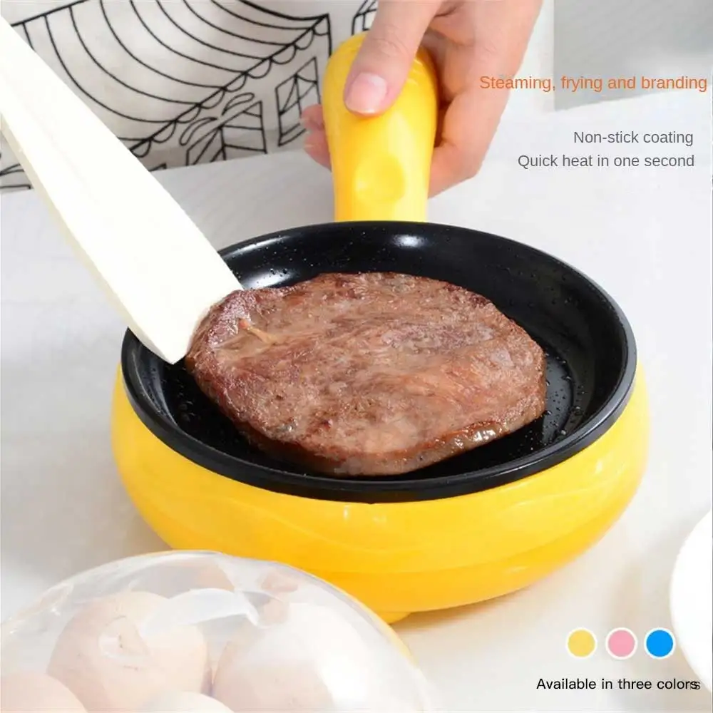 Multifunction Household Mini Egg Omelette Pancakes Electric Fried Steak Frying Pan Non-Stick Boiled Eggs Boiler Steamer Tools 4