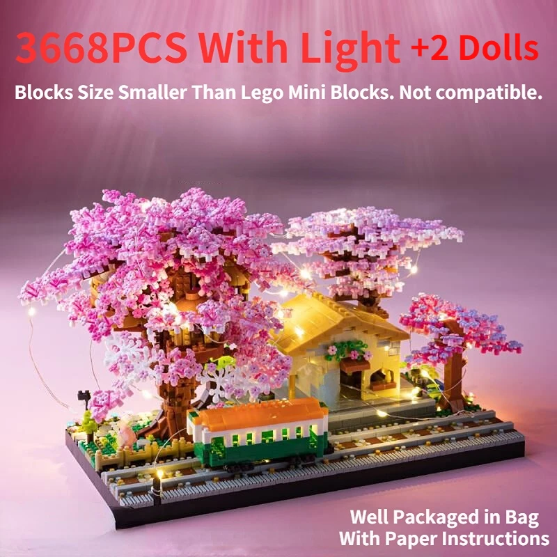 2028pcs Bloques Construcción Casa Árbol Sakura Rosa - Juguetes Bricolaje  Flor Cerezo, No Compatibles Juegos ) - Juguetes - Temu Chile