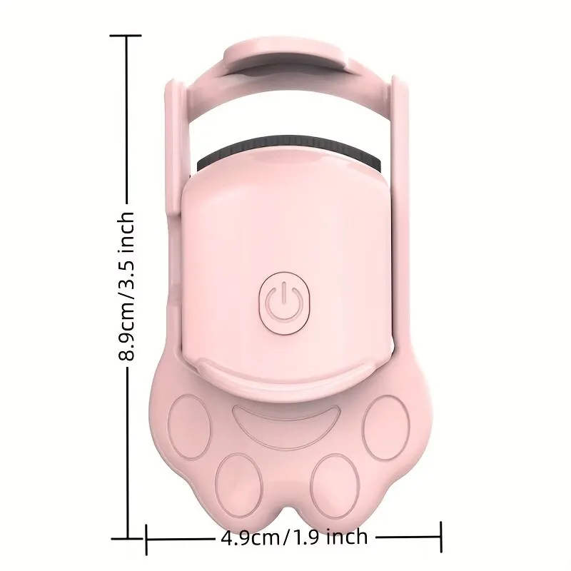 Electric Heated Eyelash Curler for Lasting Styling Portable Lash Lift Tool Intelligent Natural Curling with USB Rechargeable
