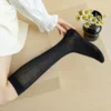 Women Stockings Lolita Long Socks JK Sweet Girls Stocking Japanese Style Solid Color Knee Socks Stockings Female Spring Summer 4