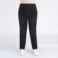 Pant Jeans Women Plus Size 140KG 7XL 8XL 9XL Girls High Waist Female Stretchy Oversized Loose Denim Pencil Trousers Clothing - Image 2