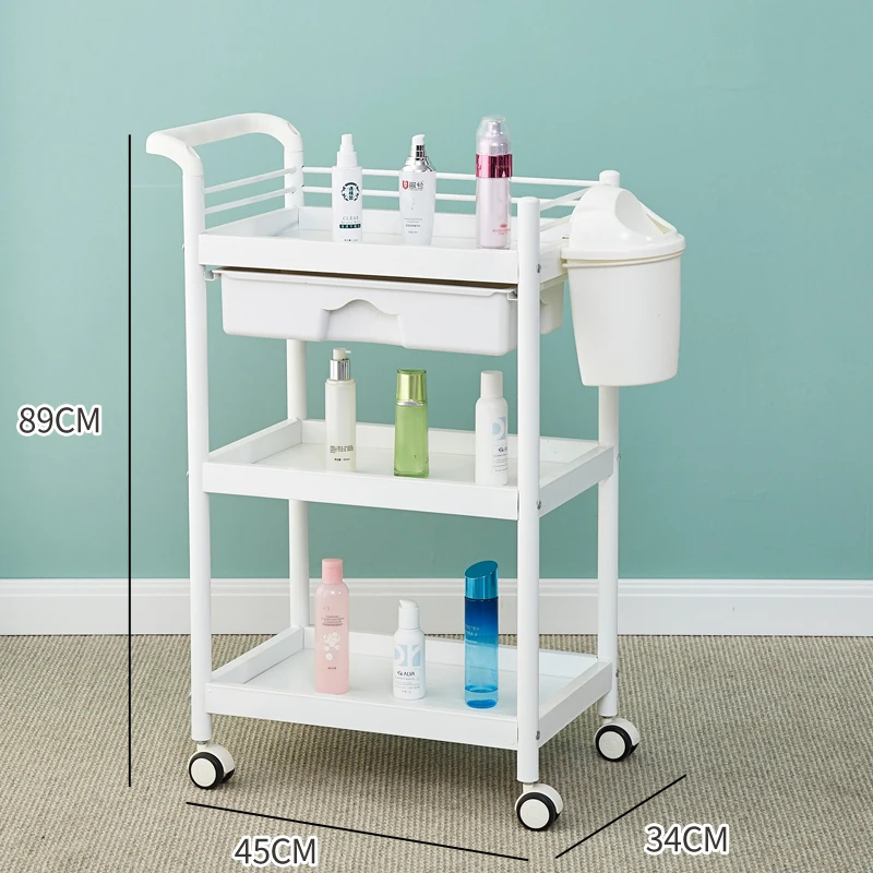 Tattoo Rolling Salon Trolley Parrucchiere Storage Trucco Salone Di Bellezza Trolley Tool Carrello Attrezzi Salon Furniture Bl50St