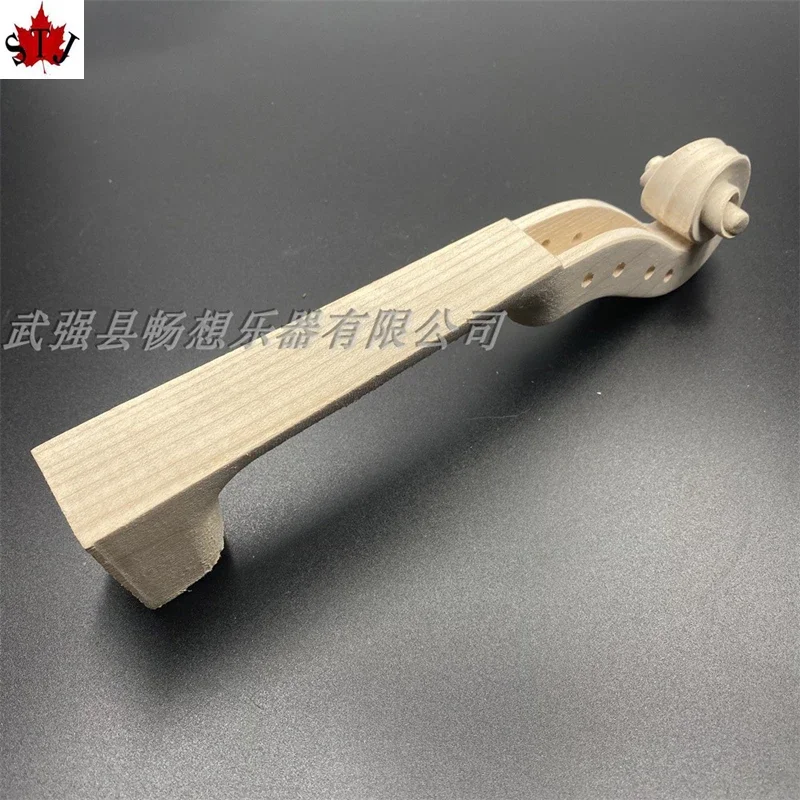 Viola Head Neck 1pcs carved maple white 15".15.5".16".16.5" Viola parts fittings