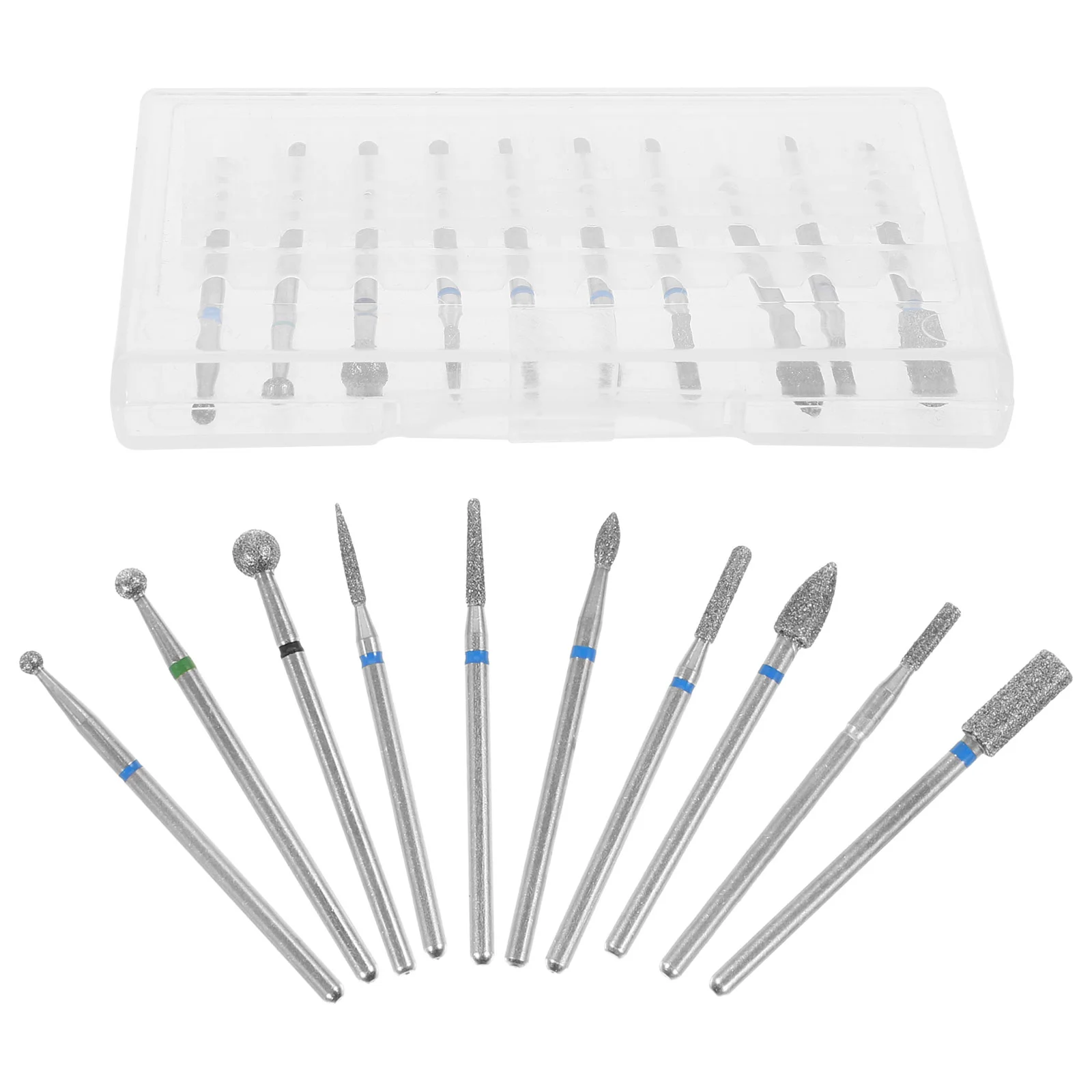 

10 Pcs Grinding Head Nail Drill Bits for Acrylic Nails Manicure Remove Gel Cuticle