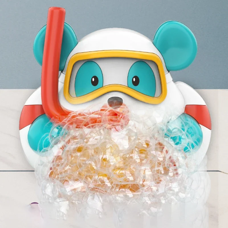 Bear Bath Bubble Maker with 12 Nursery Rhymes Songs, Bath Toy for Kids 1 2 3 4 5, Bubble Machine for Bathtub Infant Bath Toys 3
