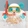 Bear Bath Bubble Maker with 12 Nursery Rhymes Songs, Bath Toy for Kids 1 2 3 4 5, Bubble Machine for Bathtub Infant Bath Toys 3