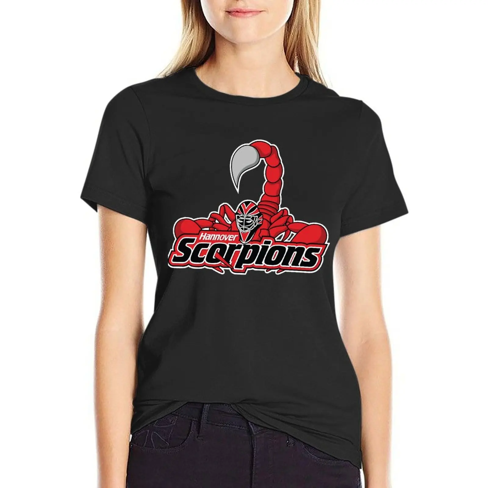 

Hannover Scorpions T-shirt Short sleeve tee Blouse Women's clothing