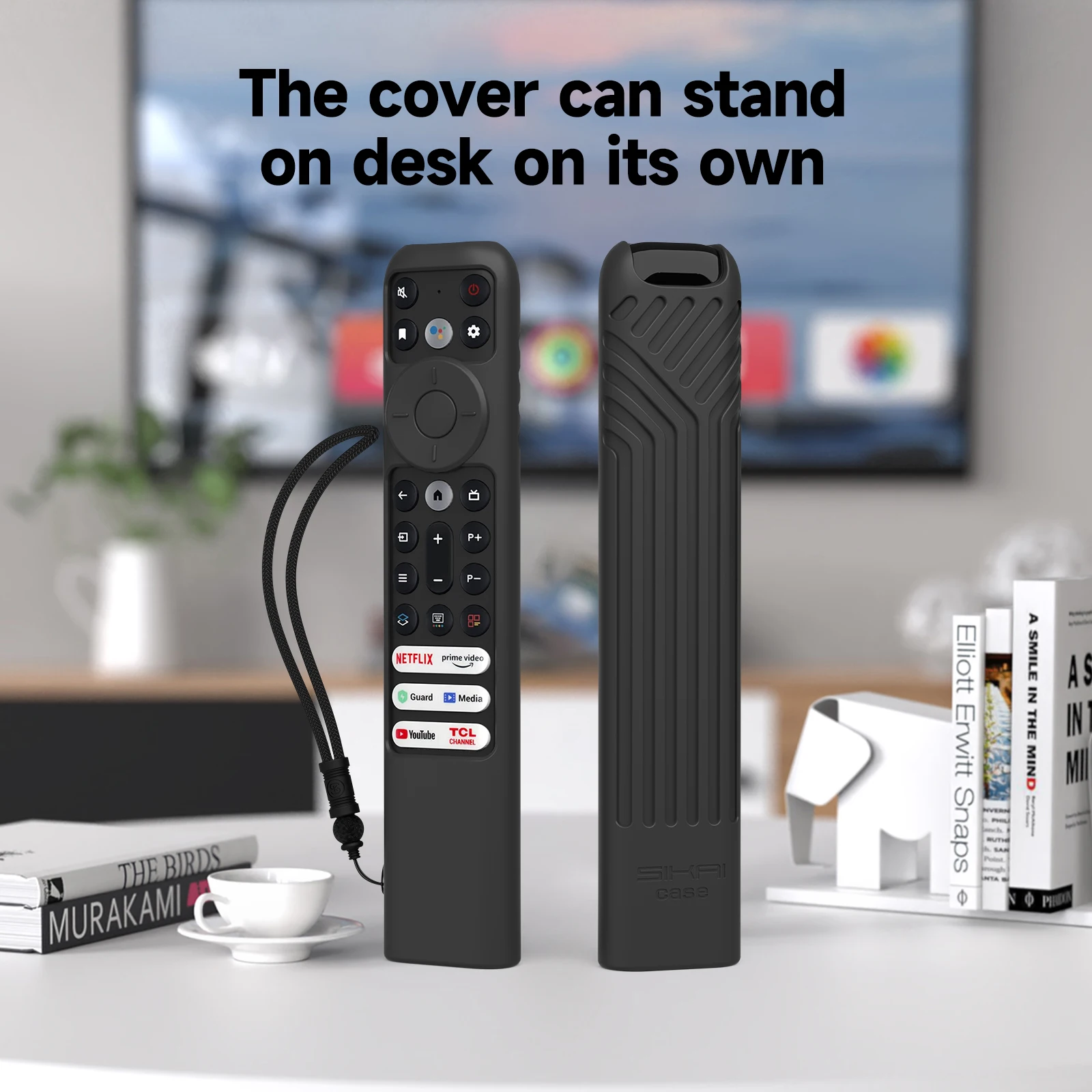 Lot De 2 Coques De Protection En Silicone Pour Télécommande Roku TCL Roku Smart TV - Bleu Foncé