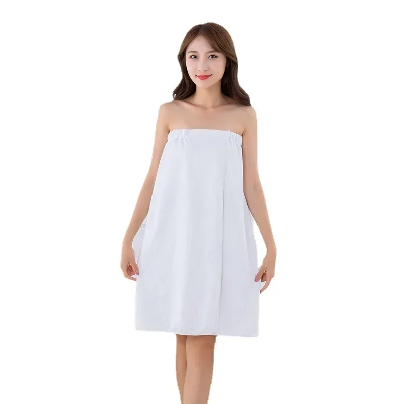 Women Bath Towel 1pc Wearable Bath Wrap Towels For Women Adult Shower Spa Wrap Pure Color Tube Top Bath Skirt Big Towel Bathrobe Shower