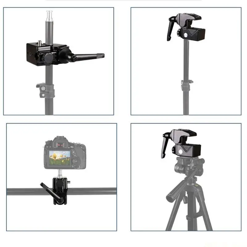 카메라 삼각대 폰 DSLR 안정기 헤비 듀티 클로 클램프용 M5TD 클램프 마운트