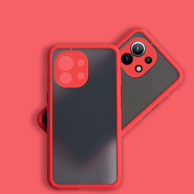 Matte Clear Case For Xiaomi Mi 12 12X  Ultra Lite 10T Poco F3 X3 M4 Redmi Note 11S 10 8 9 Pro Hard Bumper Armor Cover