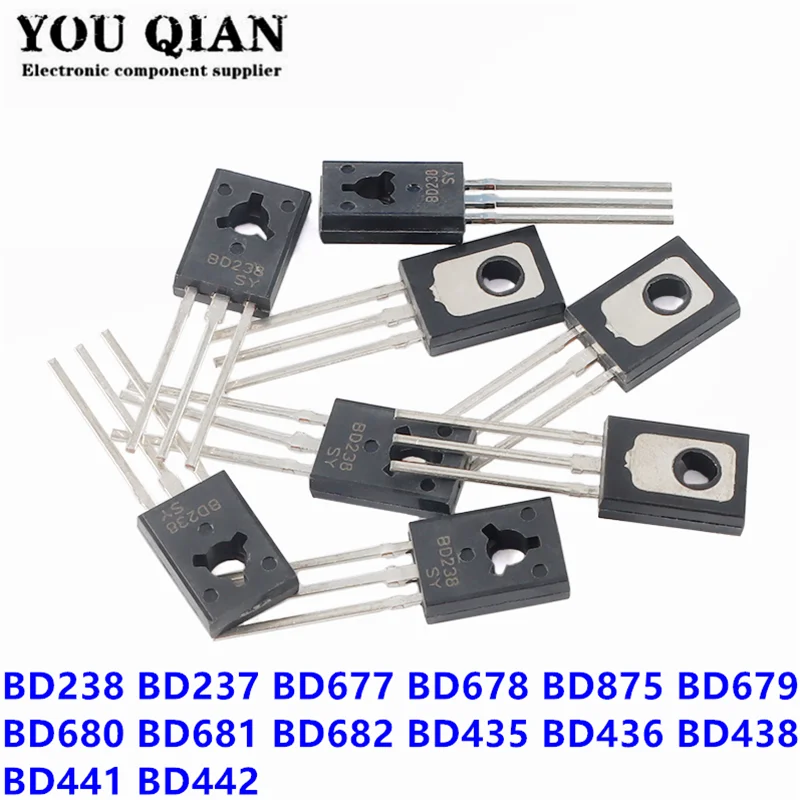 10pcs-BD237-BD679-BD680-BD681-BD682-TO-126-BD238-BD677-BD678-BD875 ...