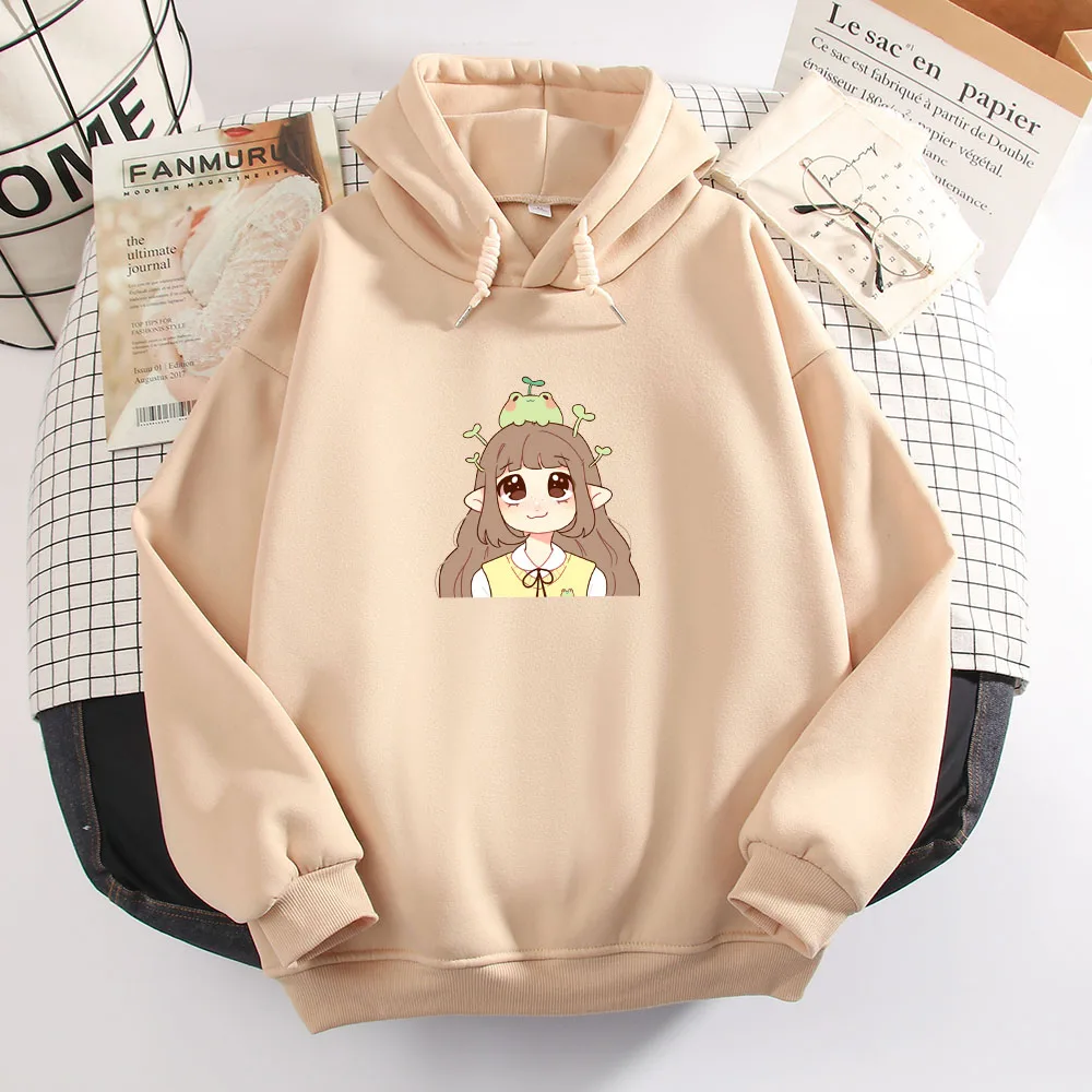 

Frog Hoodie Vintage Harajuku Women's Winter Hoodies Kawaii Cute Casual Streetwear Aesthetic Oversize Top Woman Loose Sweatshirts