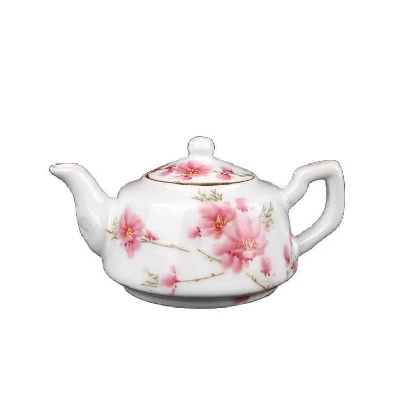 

China Old Cultural Revolution Porcelain Pink Water Point Peach Blossom Porcelain Pot