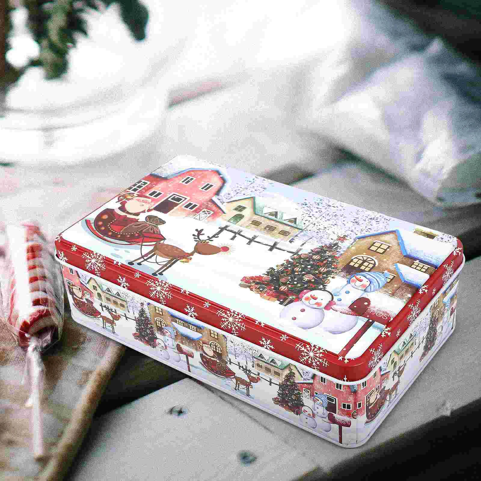 

Tinplate Storage Containers Jar Cookies Decorate Sugar Case Candy Iron Sweet with Lid Granny Chocolate