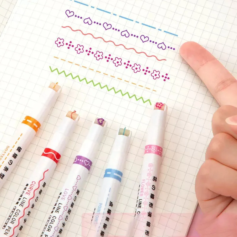 Flower Outline Highlighter Pens 4