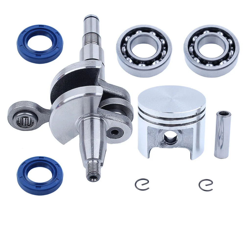 

Комплект коленчатого вала комплект поршня 8 мм, диаметр штифта, новый, прочный, высококачественный, практичный, запчасти для бензопилы, замена