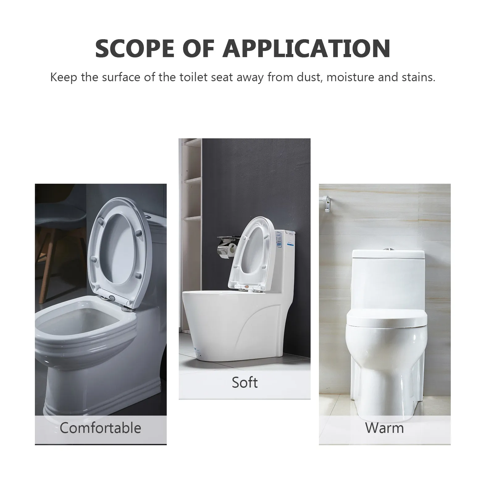 따뜻하고 두꺼운 핑크색 변기 시트 커버 스냅 버튼 스타일 부드럽고 신축성 있는 쿠션 매트 편안한 방한 변기 시트 패드