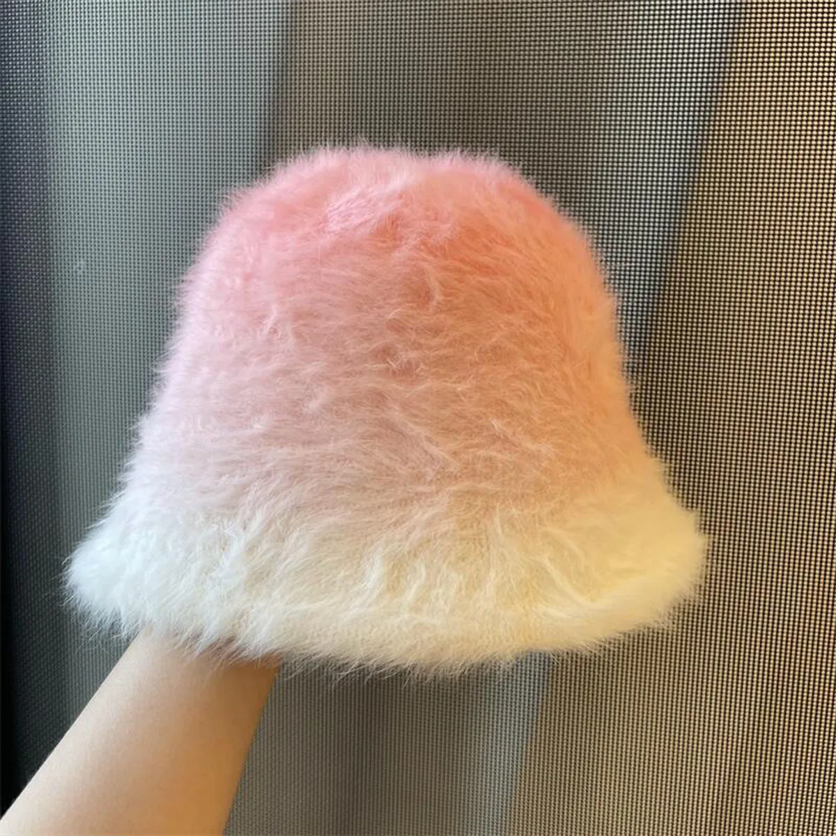 Cappello da pescatore in pelo di coniglio, caldo, elegante, da donna, da uomo, in feltro, di marca._voghion.com