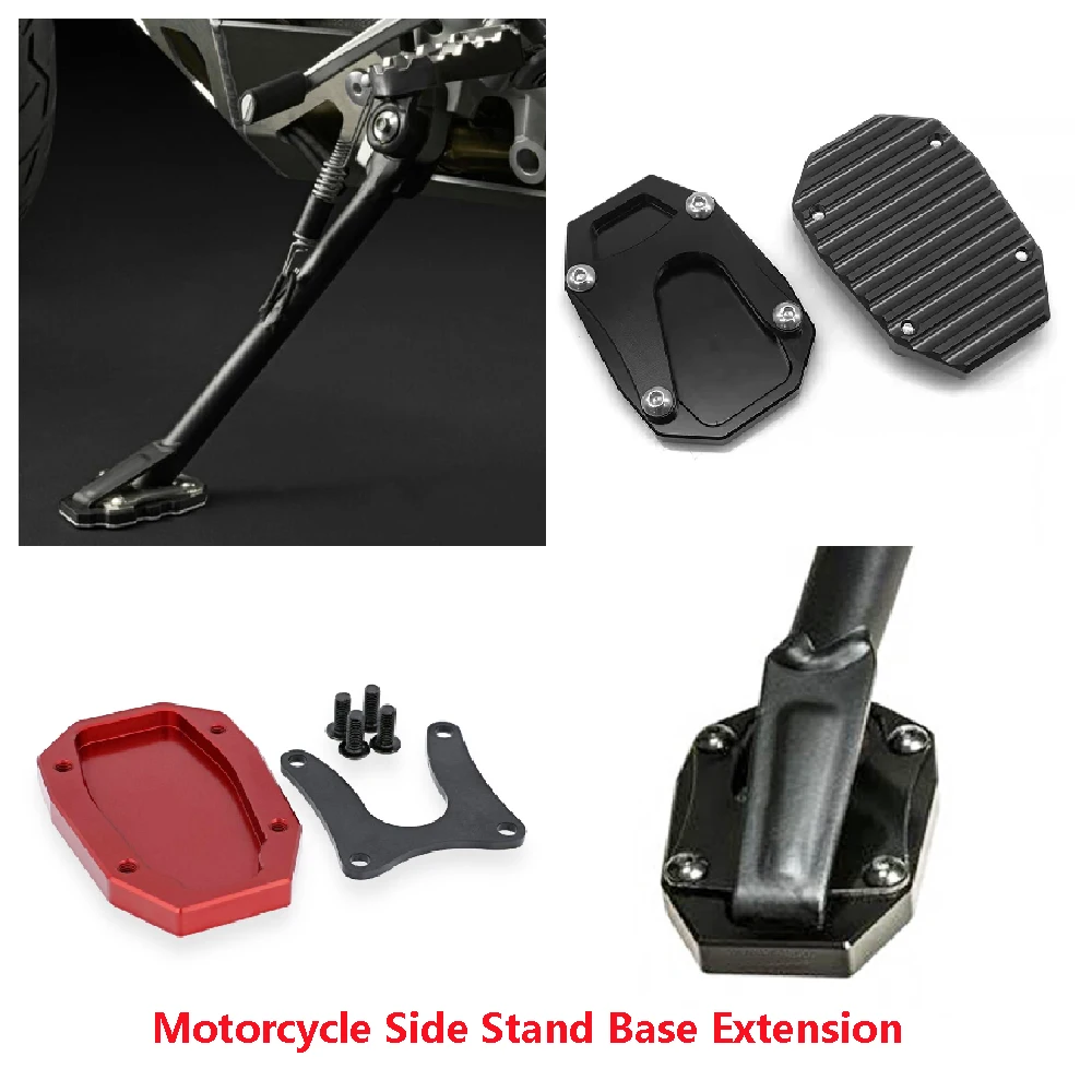 Per Ducati Multistrada V4 V4S 1200 1260 Enduro ABS 2010-2024 Moto Cavalletto Laterale Base Extender Pad Supporto di Estensione Allargatore