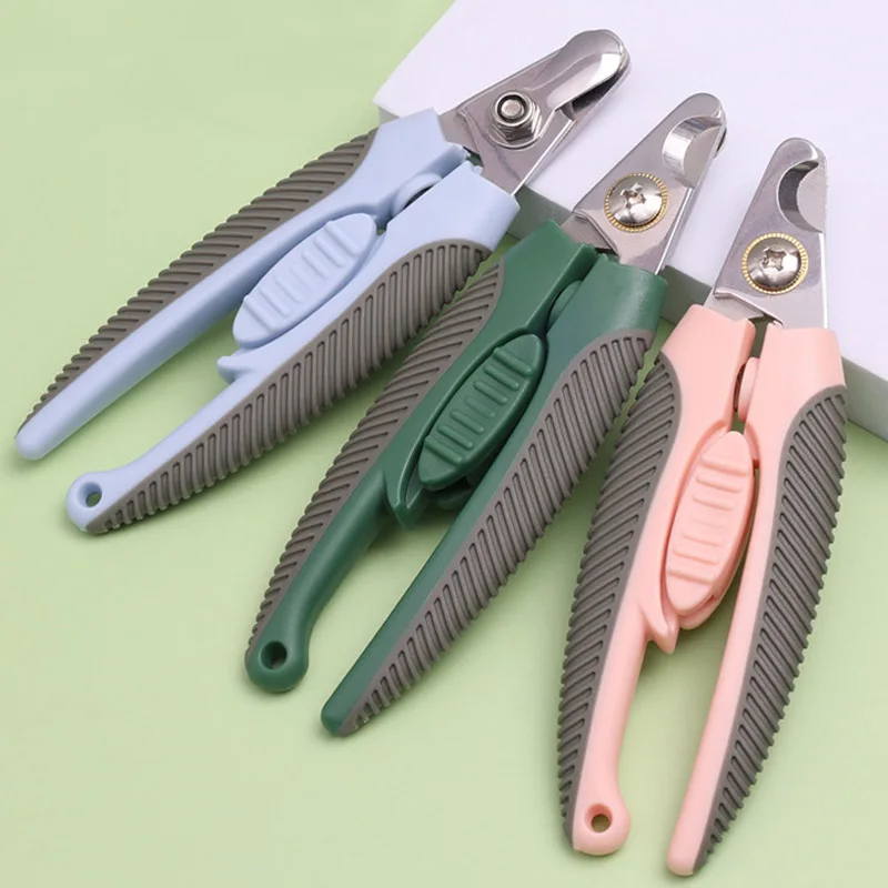 Professional Pet Nail Clipper Stainless Steel Dog Cat Nail Trimmer LaborSaving Scissors for Claw Care Grooming Supplies Size Fit