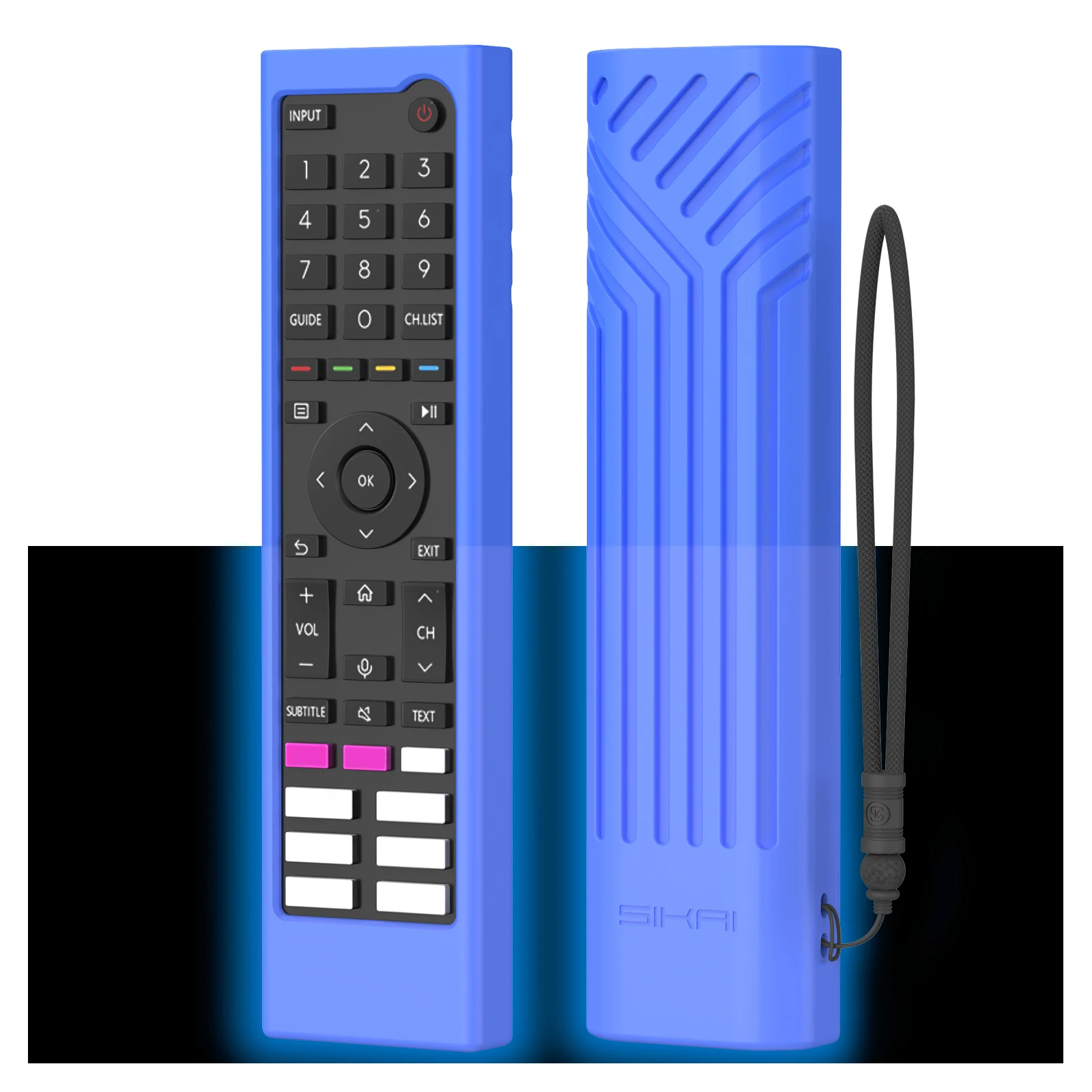 Custodia Per Telecomando Per Hisense Smart Tv Qled Voice Muslimatexlimb Cover In Silicone Android Tv Zda205M Zda2210803