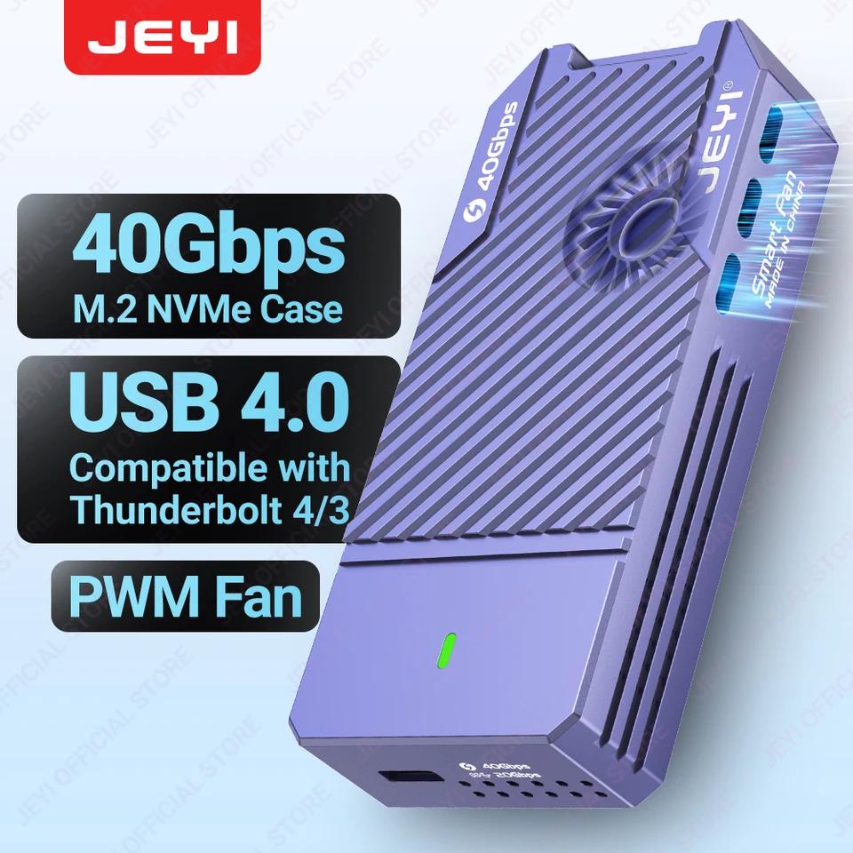 JEYI 40Gbps USB 4.0 M.2 NVMe SSD エンクロージャ M2 to Type-C 4.0