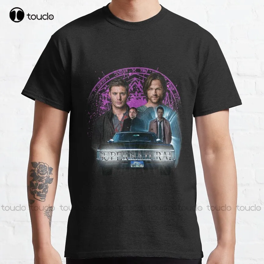 

Supernatural The Roads Journey Classic T-Shirt Shirt Printing Custom Aldult Teen Unisex Digital Printing Tee Shirt Xxs-5Xl Retro