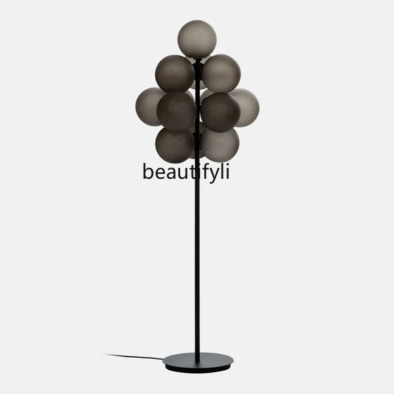 

Nordic Table Lamp Corrugated Ball Creative Personality Model Room Table Lamp Bedroom Living Room Grape Glass Floor Lamp