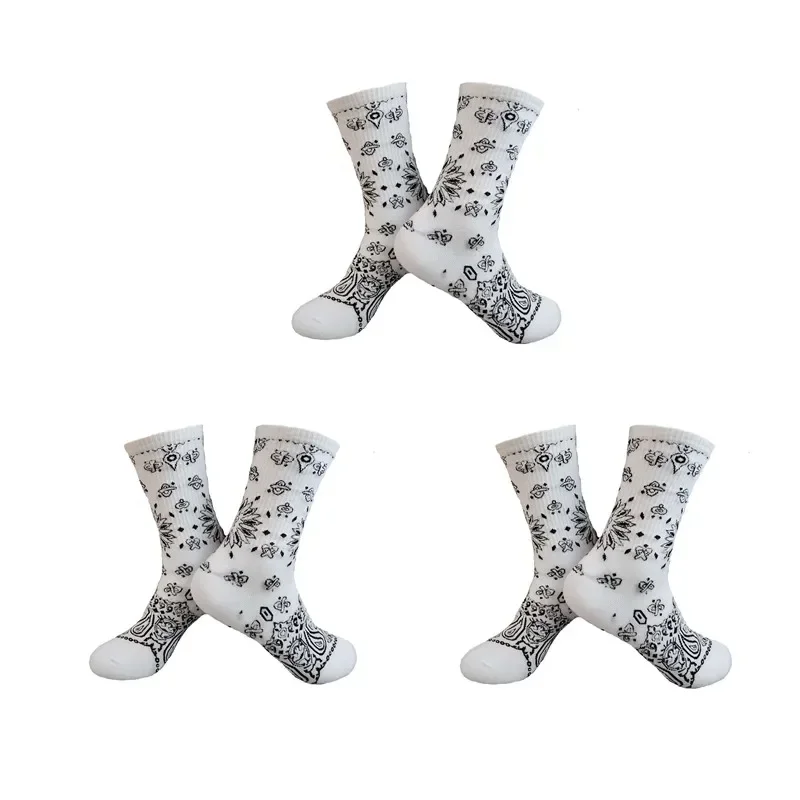 Men's Sports Street Style Hip Hop Crew Socks - 3 Pairs