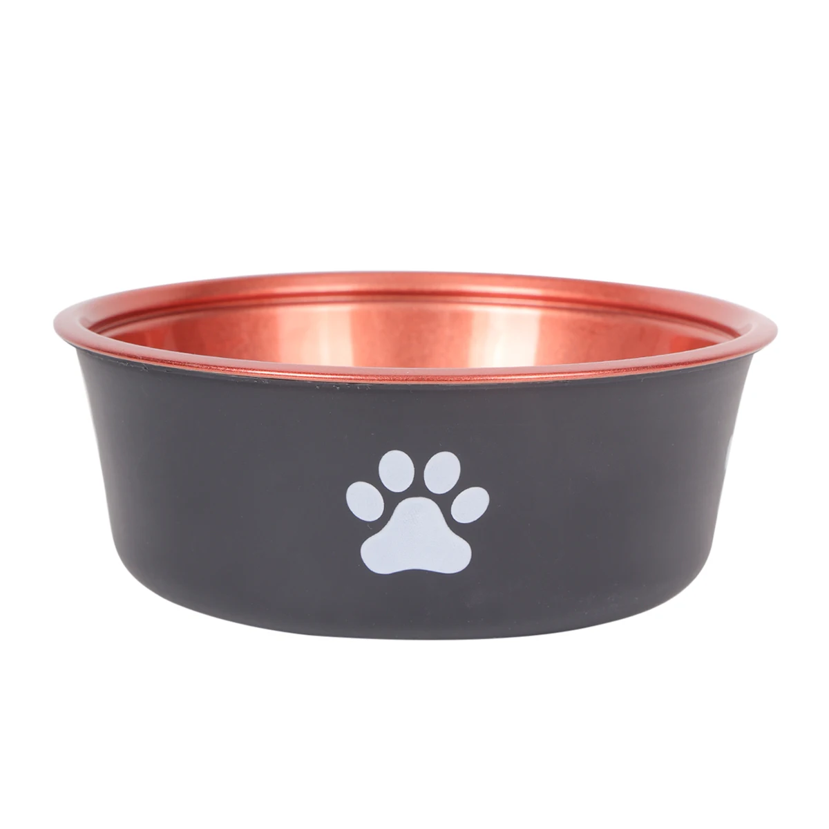 Title 6, 1pcs stainless steel dog bowl with white footpr...