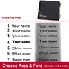 New Short Men Wallets High Quality Card Holder Classic Men's Purses Name Customized PU Leather Photo Holder Small Male Wallet 6