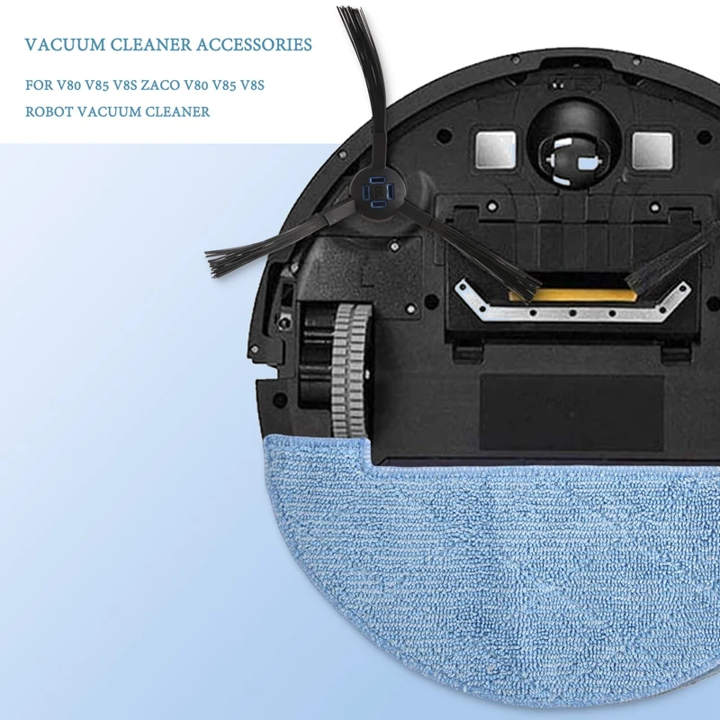 AT13 Replacement Filter Brush Wipe Spare Parts Accessory Set For ILIFE V80 V85 ZACO V80 V85 Robot Vacuum Cleaner