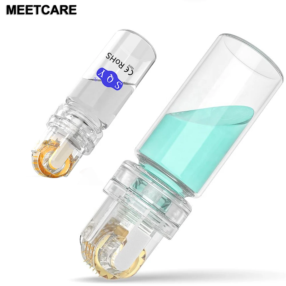 64pin Hydra Derma Roller Titanium Microneedle Dermaroller Hydrating Skin Rejuvenation Anti Wrinkle for Serum Roller No Liquid