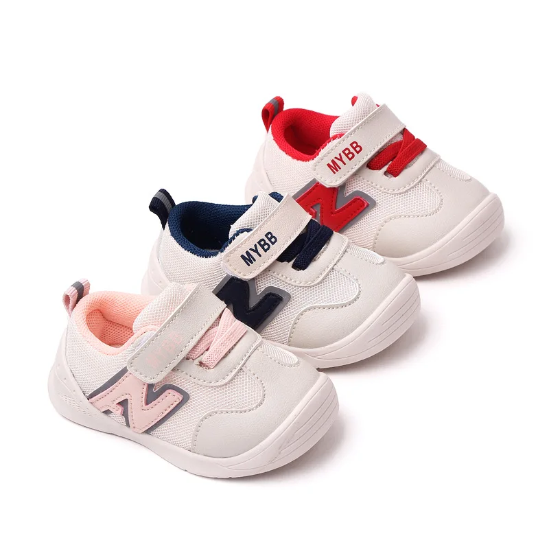

Newborn Baby Boys and Girls Toddler Shoes Baby White Shoes Anti-Skid Soft Soles Breathable Children's Casual Shoes