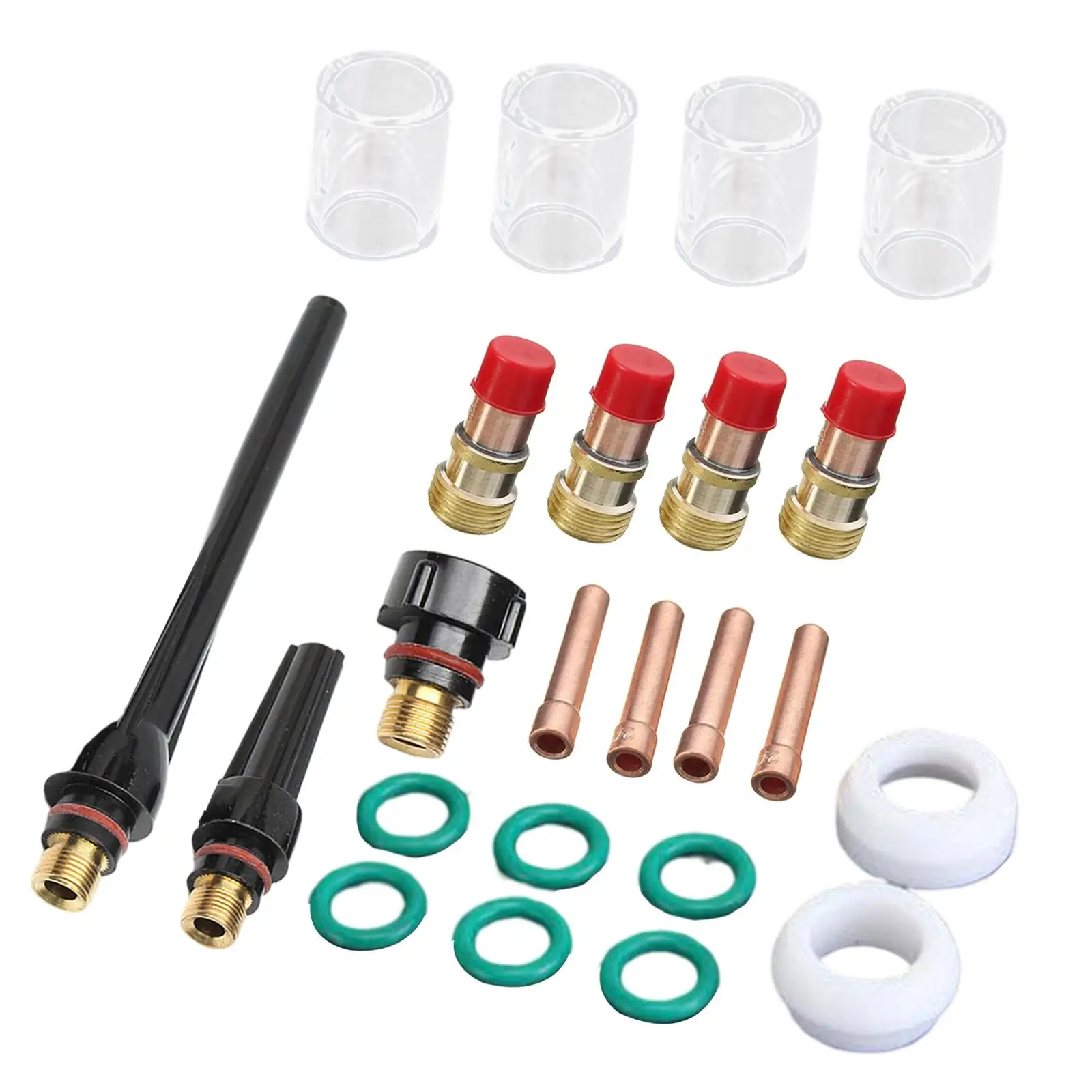 

23-Pack TIG короткая газовая линза 17GL332 3/32 "DIY WP 17 18 26 TIG фонарь