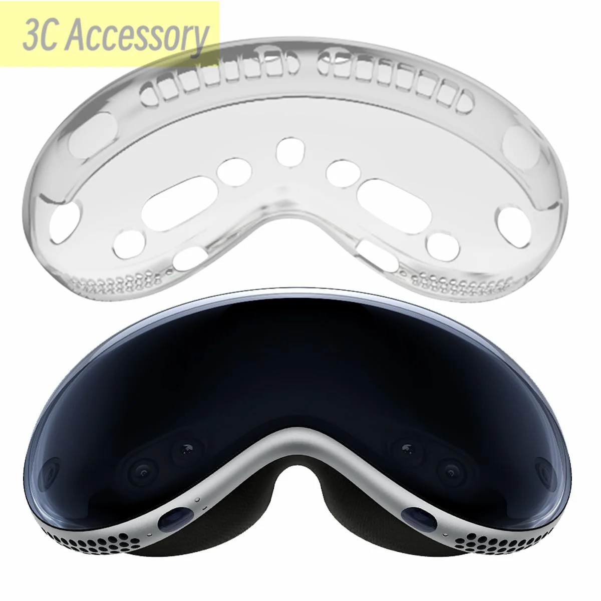 

2024 для Vision Pro Чехол прозрачная полная защита объектива против царапин Противоударная фотообложка для Vision Pro VR